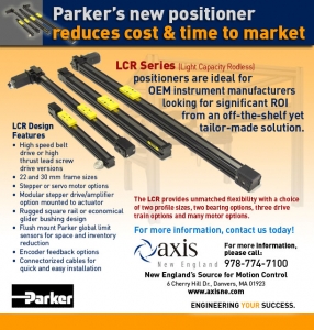 Parker Releases New Light Capacity Rodless Positioner