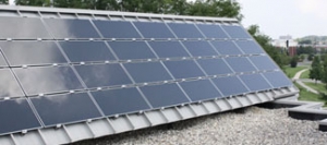 Solar Panel Array Installed At Matrix Technologies